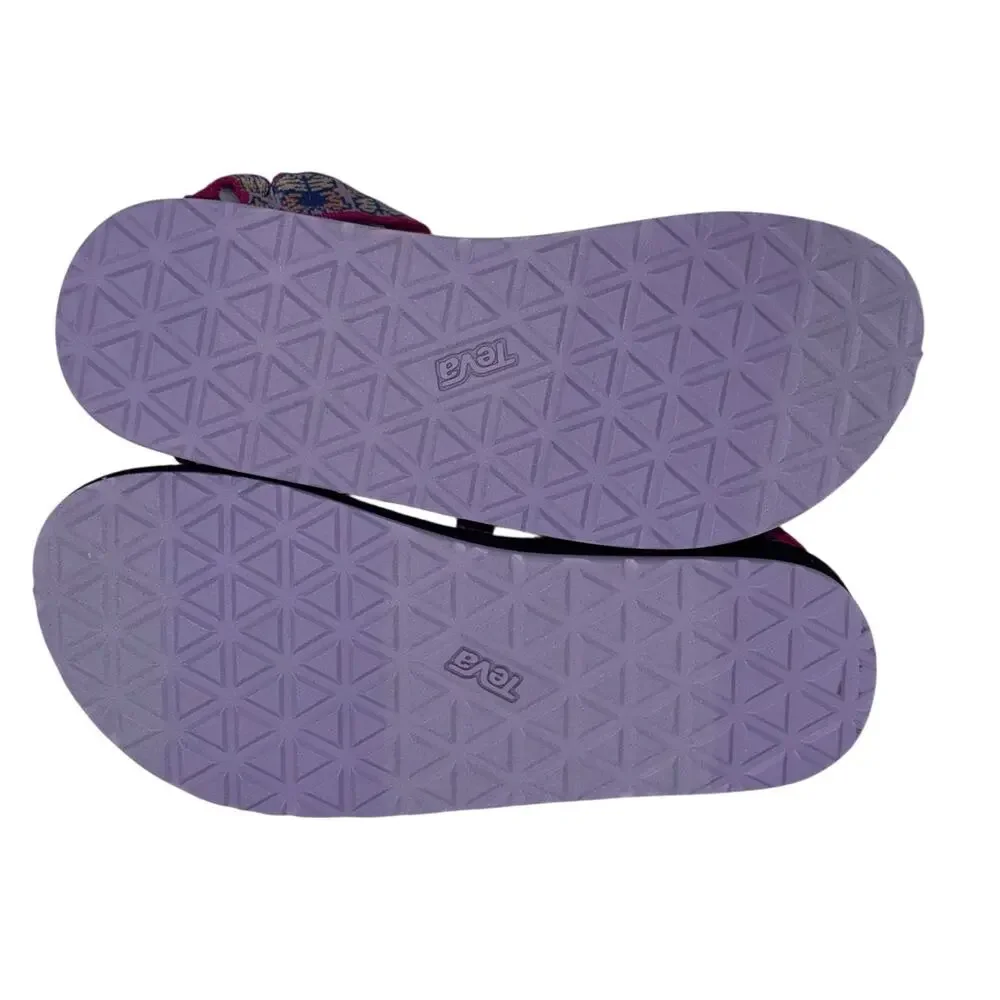 Teva Youth Girls Sport Sandals Butterfly Lilac Adjustable Lightweight SZ/5